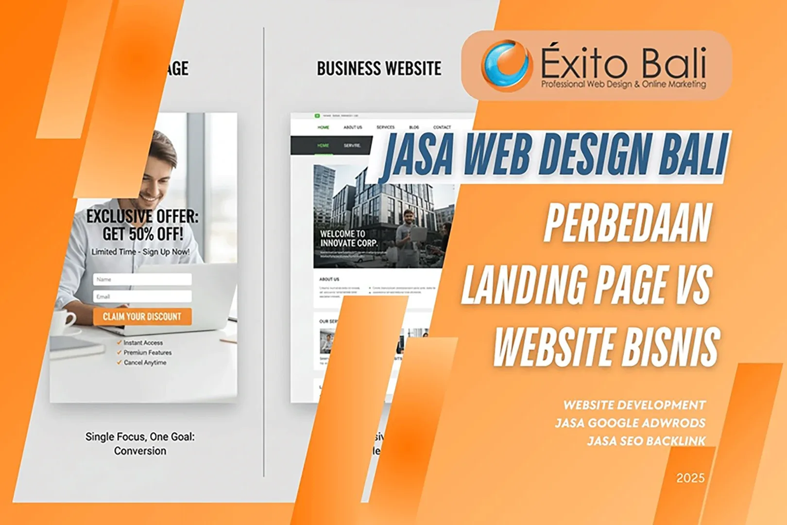 Jasa Website Bali: Perbedaan Landing Page vs Website Bisnis